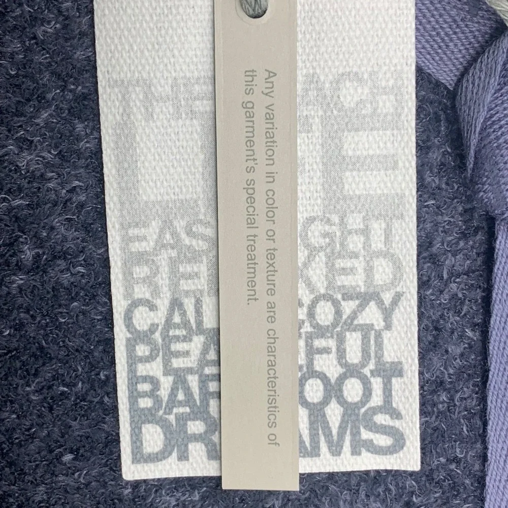 NEW Barefoot Dreams CozyChic Lite Confetti Scarf OS Deep Sea‎ Blue Indigo